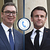 Macron nakon razgovora s Vučićem tvitao na ćirilici, najavljen susret u aprilu