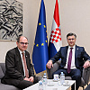 Schmidt ponovo u Zagrebu: Plenković u fokus stavio izborni zakon i osudio ugrožavanje Dejtona