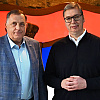 Dodik po ko zna koji put prešao državnu granicu, u Srbiji se sastao sa Vučićem