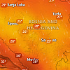 Upaljen narandžasti meteoalarm u BiH, u Mostaru izmjereno 38 stepeni