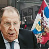 Uzalud ruske zastave u rukama demonstranata, Lavrov dao podršku Vučiću