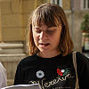 Greta Thunberg na protestima u Sarajevu: U majici "Neretva" i s Cvijetom Srebrenice čitala imena ubijene djece u Gazi