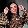 Demi Moore u šljokicama "od glave do pete" donijela dozu glamura na Milano Fashion Week