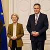 Ursula von der Leyen stigla u Predsjedništvo BiH, dočekali je Komšić, Bećirović i Cvijanović