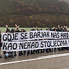 Navijači Zrinjskog zaustavljeni na ulazu u Sarajevo, istakli su provokativan transparent