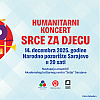 Humanitarni koncert "Srce za djecu" večeras u Narodnom pozorištu Sarajevo