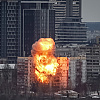 Pogledajte kako je izgledao jutrošnji napad ruskih dronova i raketa na Kijev, gađani stambeni objekti