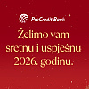 ProCredit Bank: "Umjesto čestitke zahvaljujemo partnerima, klijentima i zajednici u kojoj radimo"