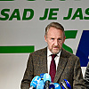Press konferencija SDA nakon sjednice Predsjedništva stranke, obratio se Bakir Izetbegović