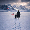 Bijela kuća ismijana zbog AI generisane fotografije Trumpa s pingvinom na Grenlandu jer oni uopšte ne žive tu