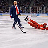 Trump se "ubacio" u finale hokeja Olimpijskih igara i u odijelu "pomogao" SAD-u da savlada Kanadu