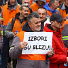 Stotine radnika Nove željezare Zenica stiglo na proteste u Sarajevo, za Vijeće ministara BiH imaju jedan zahtjev
