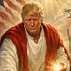 Trump sebe prikazao kao Isusa: Objavio fotografiju na kojoj liječi bolesnika