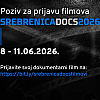SrebrenicaDocs 2026 otvara prijave za reditelje, nezavisne autore i produkcijske kuće