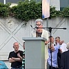 Azra Zornić na protestima pred OHR-om: Nismo za stolom jer smo završili na stolu vaših interesa, ali ovo je i naša domovina