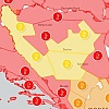 Za područje Mostara, Banje Luke, Prijedora i Višegrada upaljen crveni meteoalarm