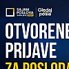 Više od 100 poslodavaca na jednom mjestu: Otvorene prijave za Sajam poslova "Gledaj sebi posla"
