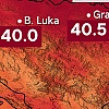 Najviše temperature u BiH su danas izmjerene na sjeveru države, a Gradačac je oborio sopstveni rekord