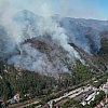 Snimak iz zraka prikazuje razmjere požara kod Konjica, vatra zahvatila veliki dio borove šume